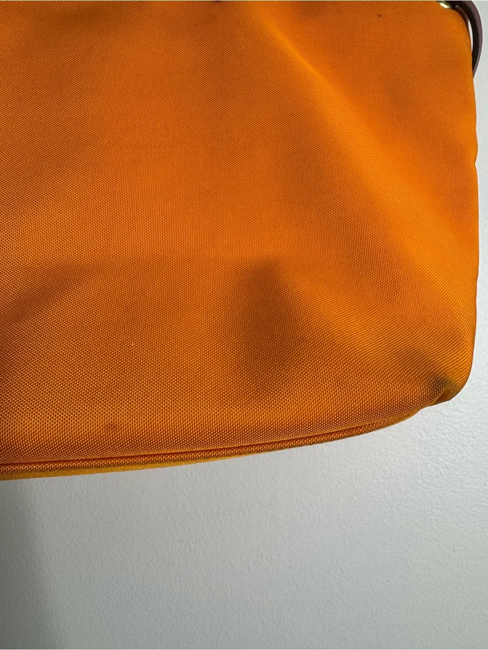 Dooney & Bourke Nylon Shopper Tote Orange Yellow Shoulder Bag